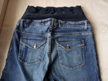 H&M Mama spodnie ciążowe jeans rybaczki r M