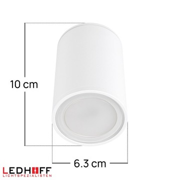 Oprawa natynkowa LED halogenowa IP44 SPOT WODOSZCZELNY GU10 tuba biała x4