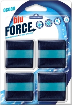 GENERAL FRESH Kostki do spłuczki WC Blu Force OCEAN 4 x 50 g