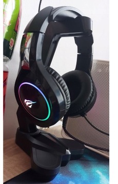 RGB ИГРОВЫЕ НАУШНИКИ КОМПЬЮТЕРНЫЕ USB ДЛЯ ДЕТСКОГО ГЕЙМЕРА УДОБНЫЙ микрофон