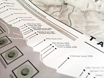 Скретч-карта ПОЛЬСКИХ ТАТРАС – БЕЛАЯ VIP