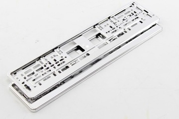 2 РАМКИ ДЛЯ НОМЕРНЫХ ЗНАКОВ, ГЛЯНЦЕВЫЙ ХРОМ + 2 комплекта. БЕСПЛАТНЫЕ винты!!!