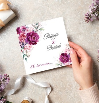 Пригласительные на годовщину свадьбы 20, 30, 40, 50 - 10 шт.
