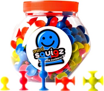 Fat Brain Przyssawki Squigz Mini Klocki 75 el