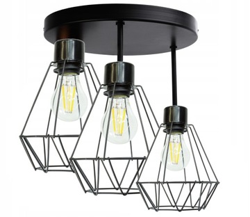 ŻYRANDOL LAMPA LED WISZĄCA SUFITOWA DIAMENT DUŻY