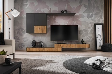 Комплект мебели для гостиной LOFT SMALL серый дуб бижутерия