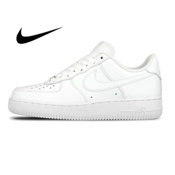 Buty Sportowe Męskie NIKE AIR FORCE 1 LOW '07 All White Całe Białe r 43