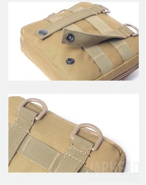 1000D Аптечка первой помощи, тактическая сумка-амфибия Molle с крючком и петлей-амфибией