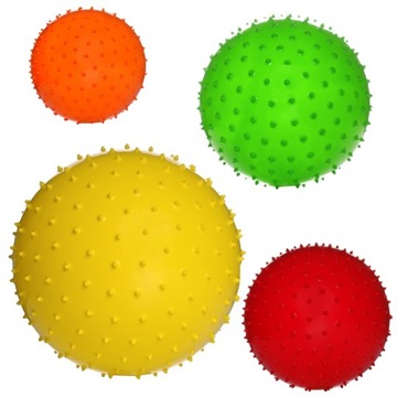 PIŁKA GUMOWA JEŻYK Z KOLCAMI 23 CM różne kolory