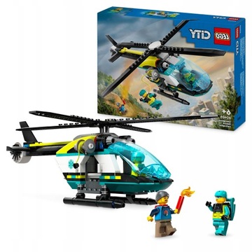 LEGO CITY HELIKOPTER RATUNKOWY KLOCKI FIGURKI PREZENT DLA DZIECI