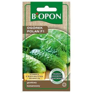 BIOPON NASIONA OGÓREK POLAN F1 3G GRUNTOWY KONSERWOWY OBFITE PLONY