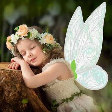 Крылья феи, бабочка, косплей эльфа, маскировка + палочка