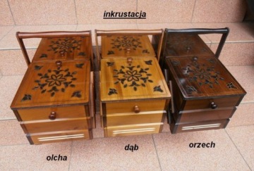 XXL РЕЗЬБОТНО-РЕЗЬБОВЫЙ СТАНОК, дерево, ИНКРУСЦИЯ - портновский ящик