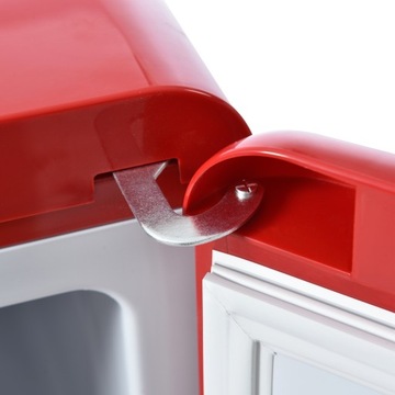 Lodówka retro o dużej pojemności czerwona 92L