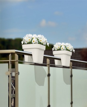 Цветочный горшок для балконной балюстрады Лобелия Антрацит