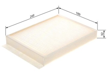 BOSCH 1 987 435 058 FILTR VENTILACE PROSTORU