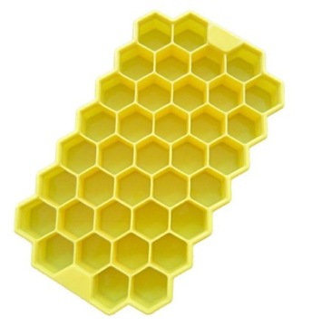 FORMA SILIKONOWA NA KOSTKI LODU LÓD 3D PLASTRY MIODU HEKSAGON DO WHISKY