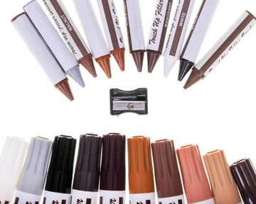 БОЛЬШОЙ НАБОР ДЛЯ РЕМОНТА МЕБЕЛИ МАРКЕРЫ ДЛЯ НАПОЛЬНЫХ ПАНЕЛ ВОСК ДЛЯ ПЛИТКИ