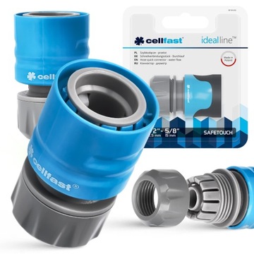 Быстроразъемный соединитель для садового шланга Cellfast | Соединитель подачи шланга 1/2