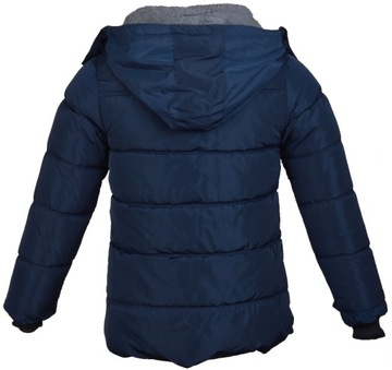 зимняя куртка А58Г4 СТЁГАНАЯ С МЕДВЕДЕМ, размер 98/104