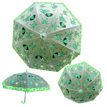 Parasolka dziecięca PARASOL ŻABA ŻABKA 65CM, kolory, wzory