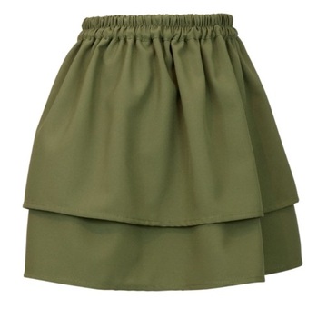 Польская юбка для юбки хаки из фаррического слоя