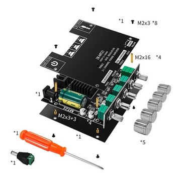 Moduł wzmacniacza mocy audio 50W×2 100W ZK-MT21