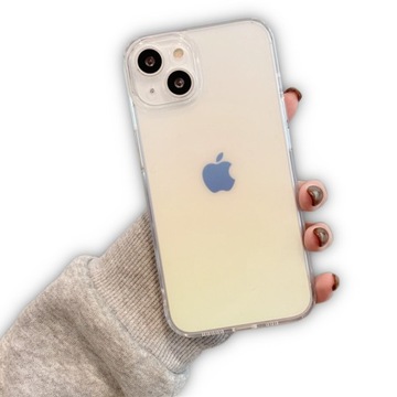 ETUI CASE OBUDOWA DO IPHONE 13 EFEKT TĘCZY ŻÓŁTY