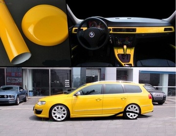 ШПОН, ЖЕЛТАЯ ФОЛЬГА, ГЛАДКАЯ, ГЛЯНЕЦ, КАНАЛЫ, 152см