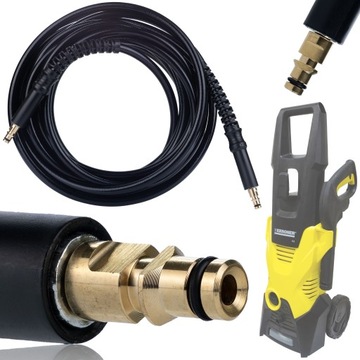 WĄŻ 15M KARCHER CLICK-CLICK CONNECT K2 K3 K4 K5 K6 K7 MYJKA CIŚNIENIOWA HQ