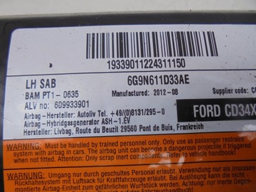 ПОДУШКА СИДЕНИЯ ЛЕВАЯ 6G9N611D33AE MONDEO MK4 LIFT