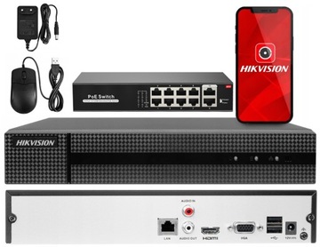 IP-рекордер Hikvision HWN-4108MH на 8 IP-камер + PoE-переключатель