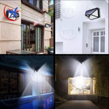 СОЛНЕЧНАЯ ЛАМПА С ДАТЧИКОМ ДВИЖЕНИЯ И СУМЕРКИ 100LED