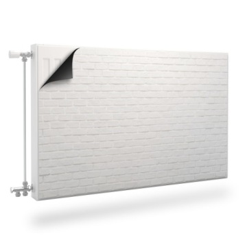 Mata MAGNETYCZNA Kaloryfera Białe Cegły Na Wymiar