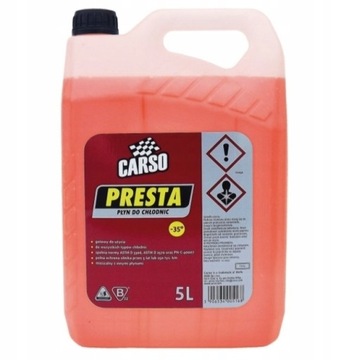 PRESTA PŁYN DO CHŁODNIC G12 CZERWONY 5L CARSO PRESTA K2