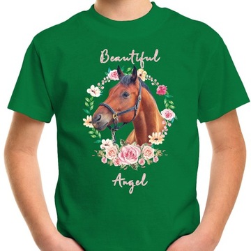 T-SHIRT KOSZULKA DLA DZIECKA KONIE 164 SUPER JAKOŚĆ