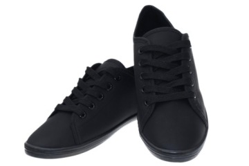 Гладкие тренчи из экол. кожи Черный р.37