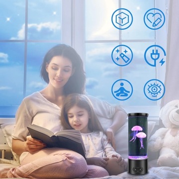 НОЧНИК С МЕДУЗОЙ СВЕТИЛЬНИК ЛАВА СВЕТИЛЬНИК ДЕТСКИЙ СВЕТИЛЬНИК ДЛЯ ДОМА 17 ЦВЕТ