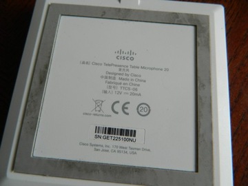 Настольный микрофон Cisco TTC5-06 TelePresence, 20 микрофонов C20, C20/SX20