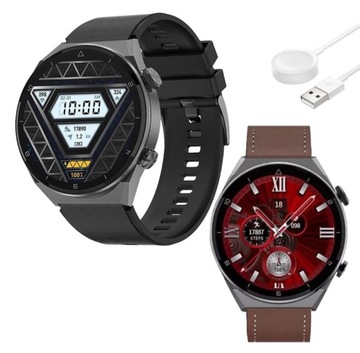 ZEGAREK SMARTWATCH MĘSKI BT EKG ROZMOWY SPORT PL