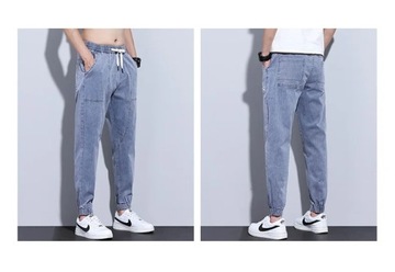 2024 Autumn Men's Jeans Jogger Thin Harem Pants Co