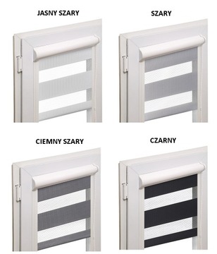 Roleta Dzień Noc w kasecie ALUMINIOWEJ na wymiar z prowadnicami balkonowa