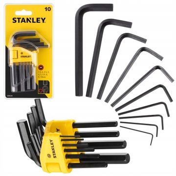 STANLEY 69-253 КЛЮЧИ ШЕСТИГРАННЫЕ IMBUS 1,5-10мм 10 шт.