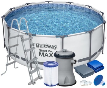 12w1 BASEN STELAŻOWY PRO MAX 366x122 BESTWAY 56420
