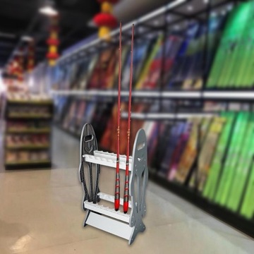 Держатель удочки Съемные удочки Легкая установка Дисплей Серый