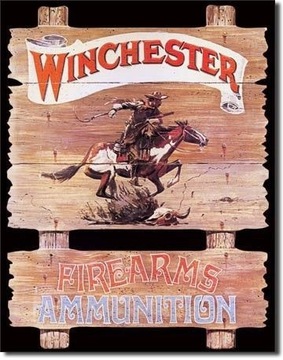 Metalowy plakat USA 30x40 cm Amunicja Winchester