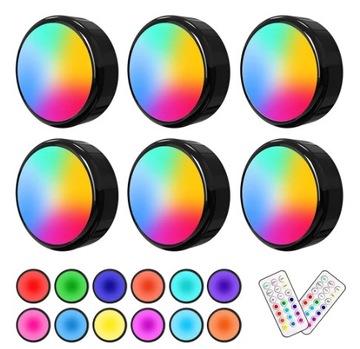 RGB światła podszawkowe LED z pilotem 2 szt.