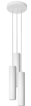 Lampa wisząca ISSA 3P biały LOFT led GU10 SOLLUX