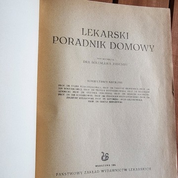 Lekarski poradnik domowy B.Zaremba