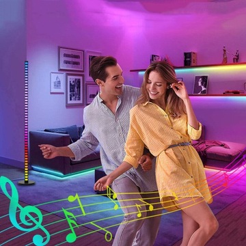 LAMPA LED podłogowa Bluetooth AMBIENT RGBWCCT PILOT INTELIGENTNA